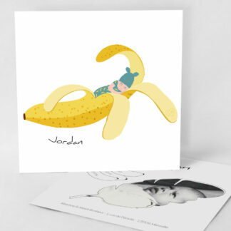 Faire-part naissance carte Banane