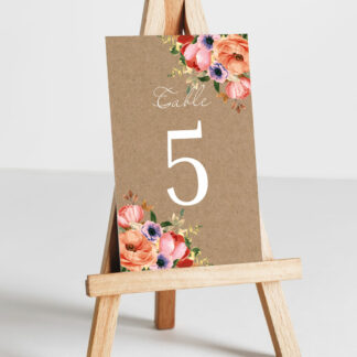 Numéro de table Bloom