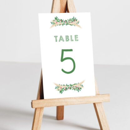 Numéro de table Campagne