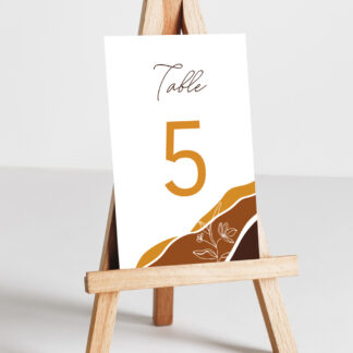 Numéro de table Moka