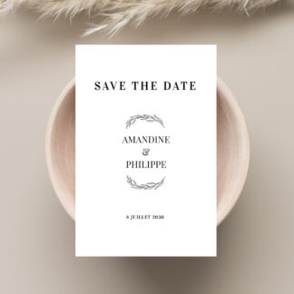 Save the date Simple et chic
